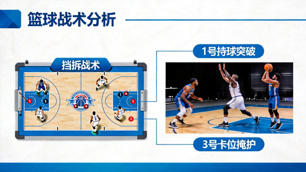 篮球战术分析视频讲解画面